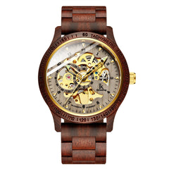 Luxury Waterproof Wooden Men's Mechanical Watch