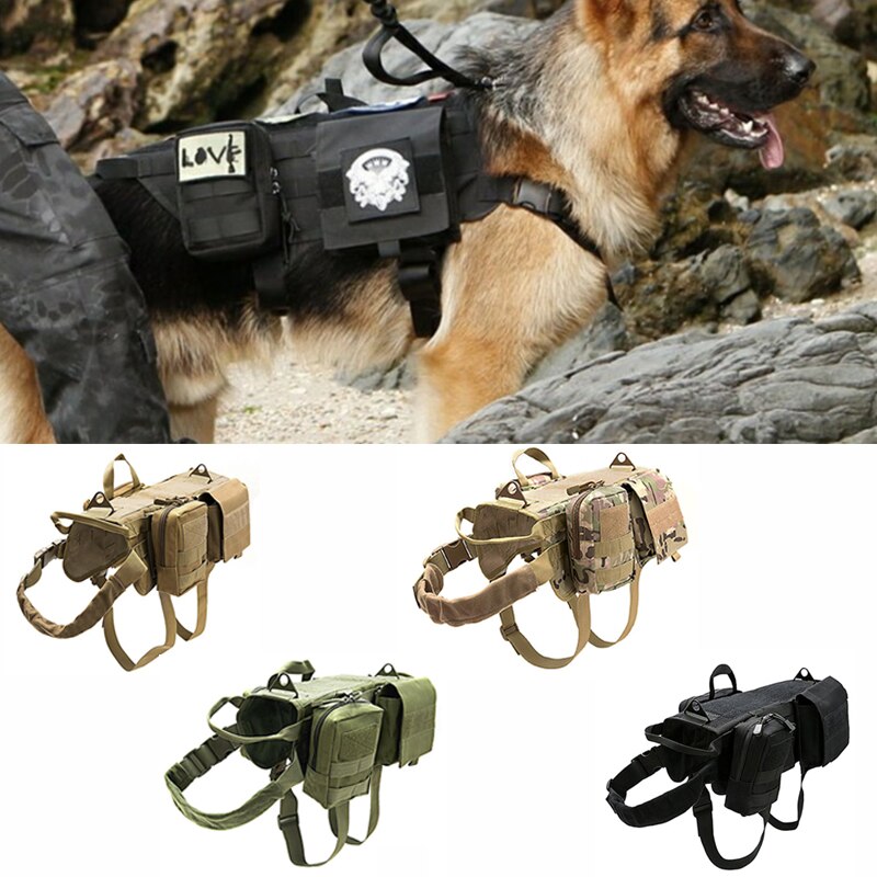 Tactical Military Dog Harness – Ultimate Comfort, Control, and Durability for Your K9 Companion!