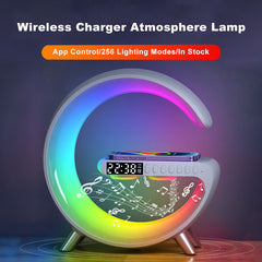 Rainbow Crescent Bluetooth Speaker Wireless Phone Charger Lamp!