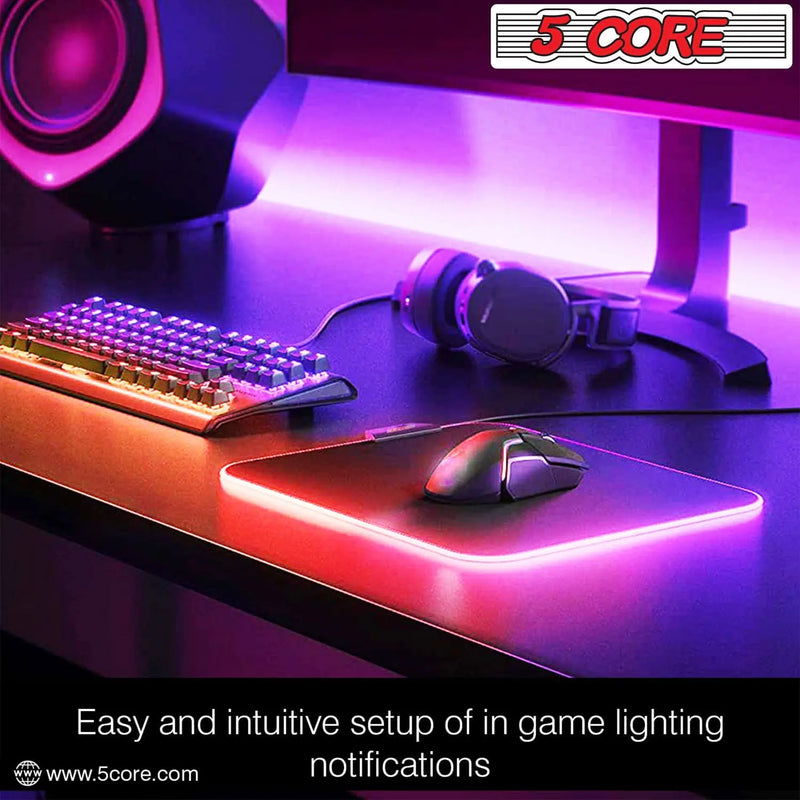 🔮🌈 GlowMat Pro: 12-Mode RGB Gaming Mouse Pad 🌟🎮