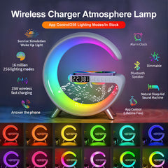 Rainbow Crescent Bluetooth Speaker Wireless Phone Charger Lamp!