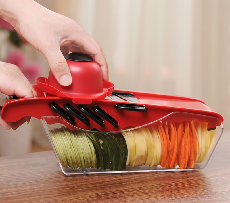 Revolutionize Your Cooking with the 6-Blade Multifunction Kitchen Slicer!