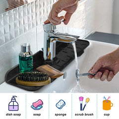 Say Goodbye to Water Stains and Scratches with the Kitchen Faucet Mat – The Ultimate Surface Protector!