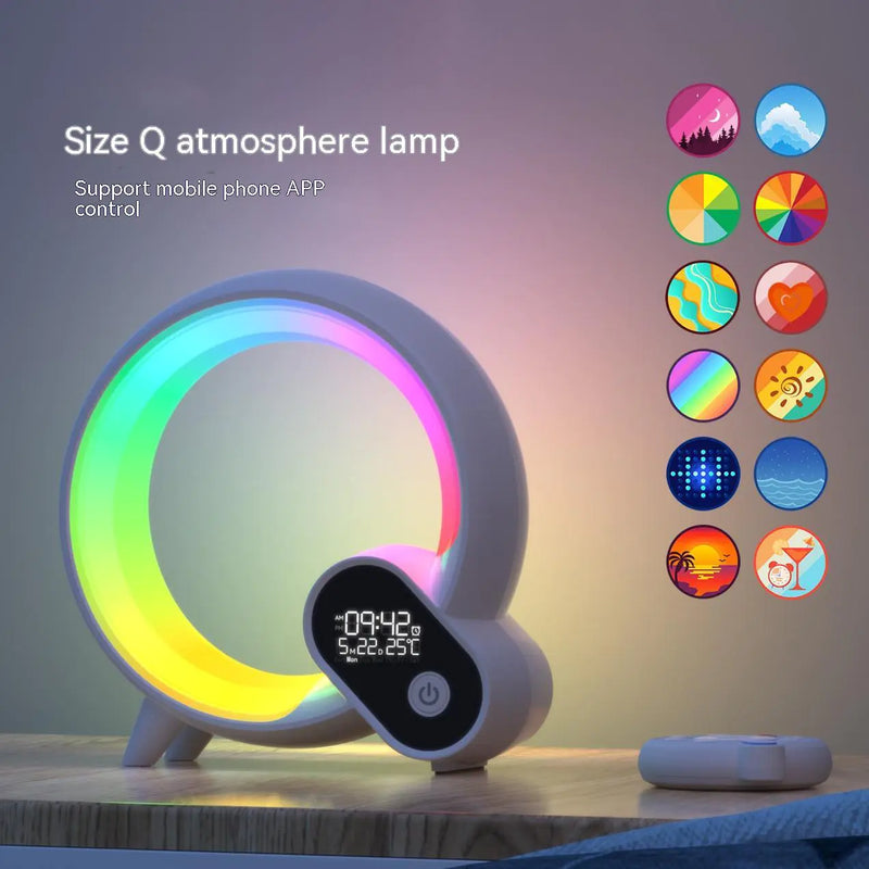 Smart Night Light 🌙  with Soothing Sounds ✨ & Vibrant Colors 🌈 Sleep Better Tonight!