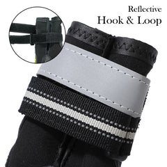 Reflective 100% Cotton Dog Boots for Snow & Cold Weather – Stylish, Durable & Practical Protection