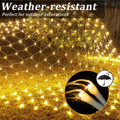 Enchant Your Outdoors with Vibrant Net Mesh Solar Fairy Lights – Perfect for Every Celebration!