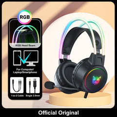 Pro Cat Ear Gaming Headset! RGB Lit, Pink or Black!