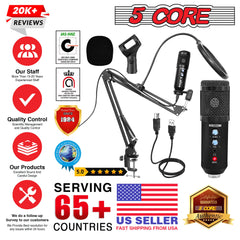 Professional Quality USB Mic Bundle Ultimate Bundle for Gaming, Streaming, Recording Studio, Podcasts!