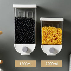 Space-Saving Wall-Mounted Multi-Grain Sealed Jars – Keep Your Kitchen Organized & Fresh!