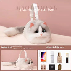 Chic Cute Cat Feline Designer Hand Made Craft Bag for Women