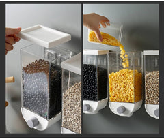 Space-Saving Wall-Mounted Multi-Grain Sealed Jars – Keep Your Kitchen Organized & Fresh!