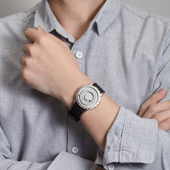 Eutour Original Iron Ball Magnetic Pointer Quartz Watch – Where Precision Meets Unconventional Style!