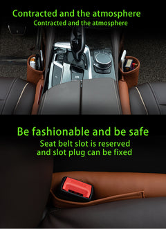 Say Goodbye to Lost Items with the Leather Car Seat Gap Filler – The Stylish Solution to a Clean, Organized Ride!