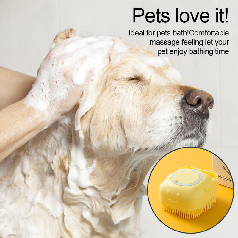 Ultimate Soft Silicone Dog Brush – Gentle Grooming and Effortless Bath Time for Your Furry Friend!