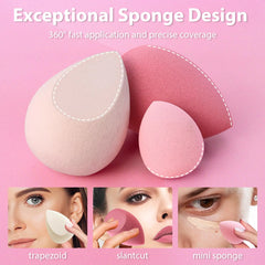 Makeup Sponge Set – 7 Sponges for Flawless Application! 💖✨