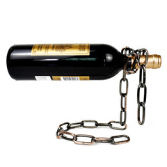 Elevate Your Space with the Magic Iron Chain Wine Bottle Holder – Where Style Meets Function!