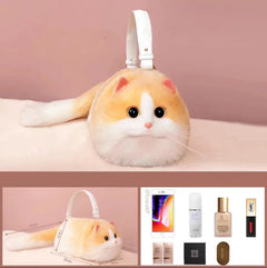 Chic Cute Cat Feline Designer Hand Made Craft Bag for Women