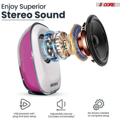 🎵 Powerful & Compact Computer Speakers – Crystal Clear Sound, Plug & Play! 🔊