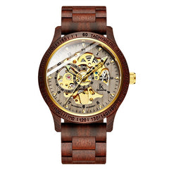 Luxury Waterproof Wooden Men's Mechanical Watch